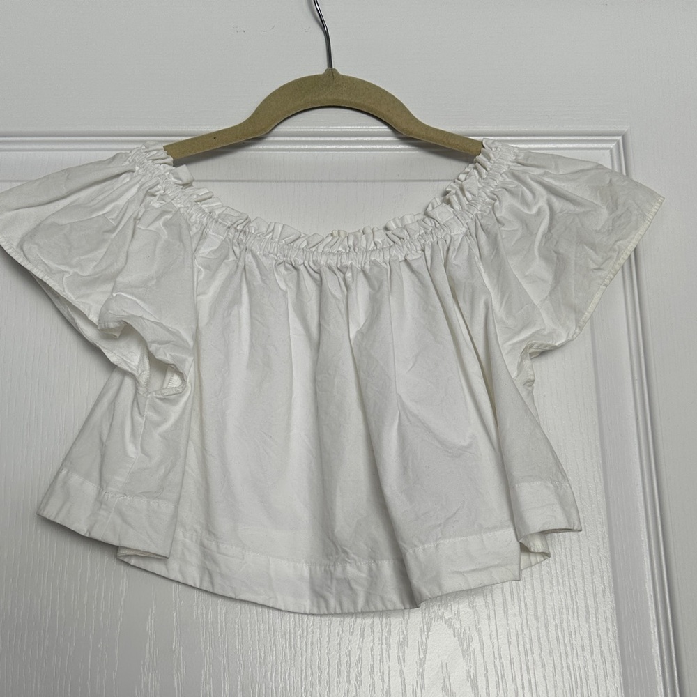 Wilfred Cream Off-Shoulder Top